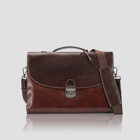 Jekyll & Hide Slim Business Briefcase - Tobacco