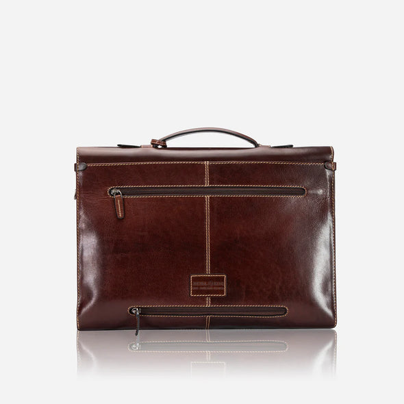 Jekyll & Hide Slim Business Briefcase - Tobacco