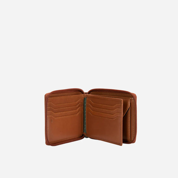 Jekyll & Hide Zip Around Leather Wallet - Tan