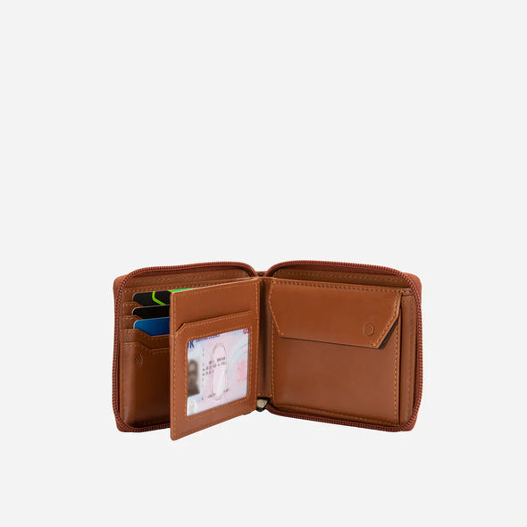 Jekyll & Hide Zip Around Leather Wallet - Tan