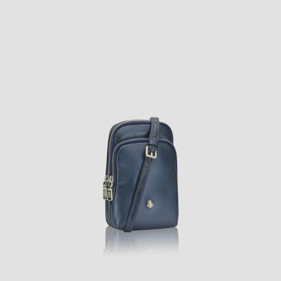 Jekyll & Hide Small Sling Bag - Metallic Indigo