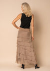 Fifi Silk Skirt in Desert