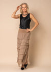 Fifi Silk Skirt in Desert