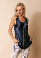 Toyah Singlet in Navy