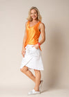 Toyah Singlet in Sunset Orange