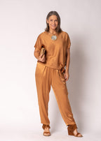 Mazarine Top in Burnt Toffee