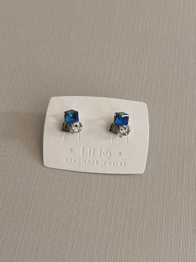 Deep Ocean Kaleidoscope Swarovski Studs