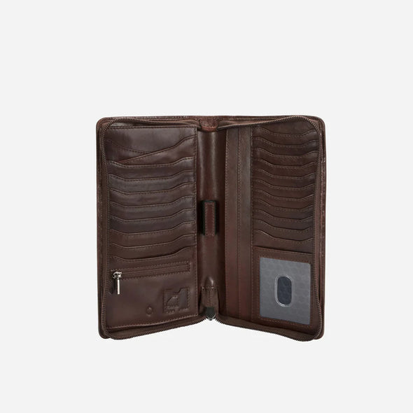 Jekyll & Hide Zip Around Travel Organiser - Mocha