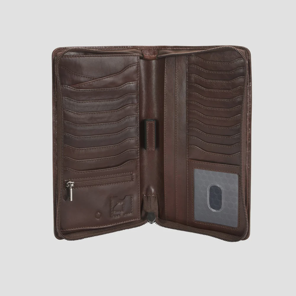 Jekyll & Hide Zip Around Travel Organiser - Mocha