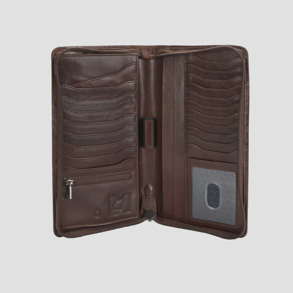 Jekyll & Hide Zip Around Travel Organiser - Mocha