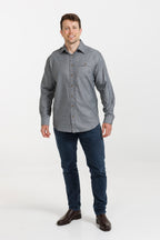 Vonnella Long Sleeve Shirt: Office Denim - Charcoal