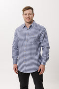 Vonnella Long Sleeve Shirt : Thick Check - Blue
