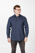 Vonnella Long Sleeve Shirt : Micro Check - Navy