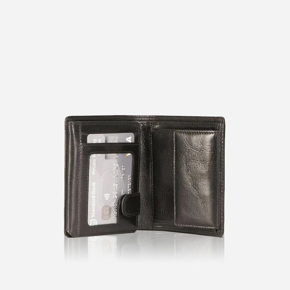 Jekyll & Hide Bifold Inner Tab Leather Wallet - Black