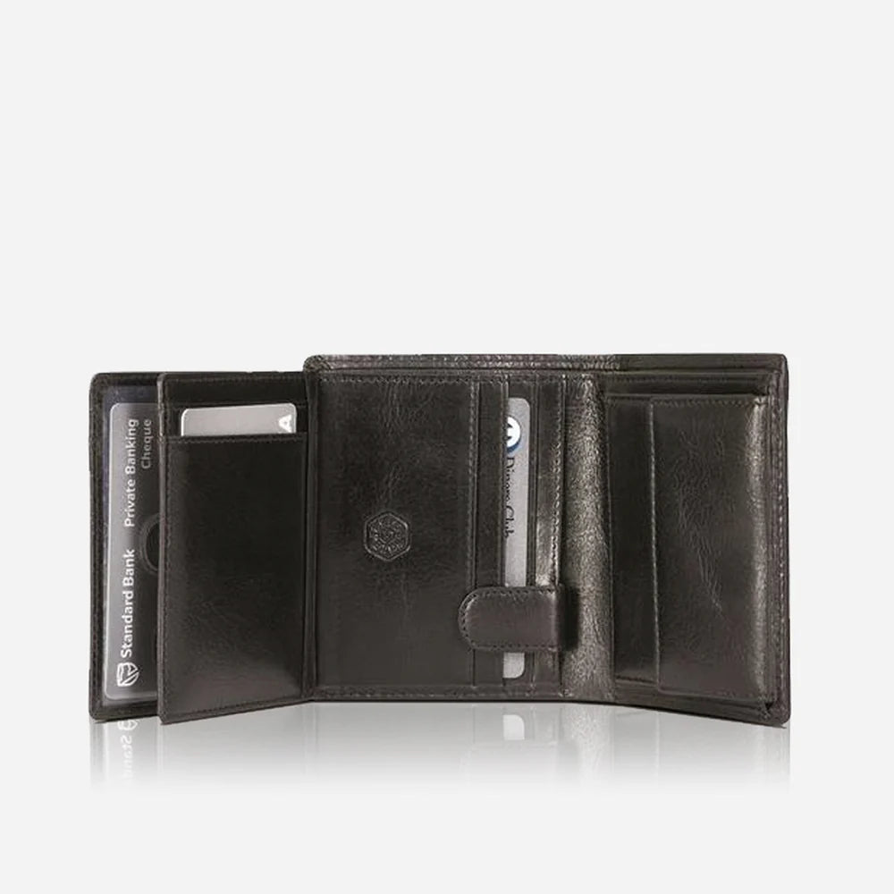 Jekyll & Hide Bifold Inner Tab Leather Wallet - Black