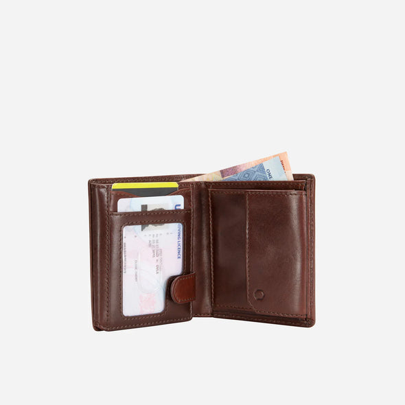 Jekyll & Hide Bifold Inner Tab Leather Wallet - Mocha