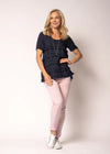 Orlanda Top in Navy