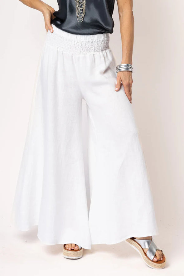 Diana Linen Pant in Cream