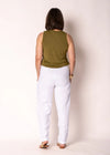 Cosima Linen Pant in White