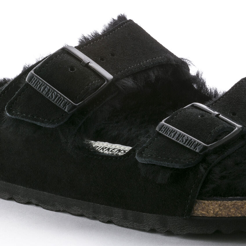 Birkenstock Arizona Shearling Sandal - Black