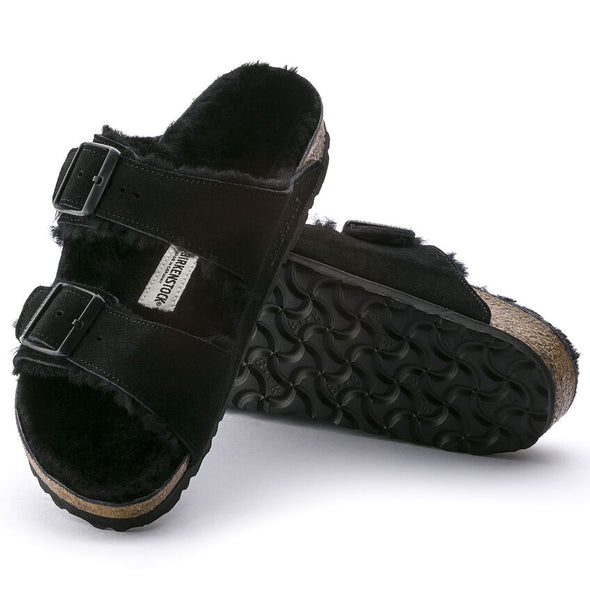 Birkenstock Arizona Shearling Sandal - Black