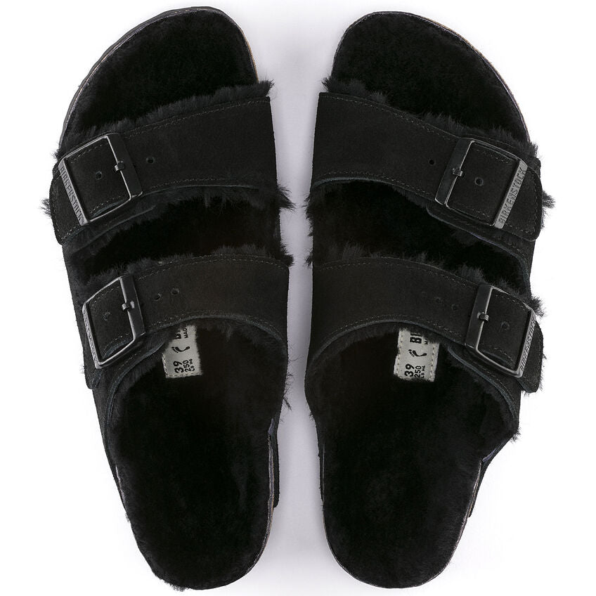 Birkenstock Arizona Shearling Sandal - Black