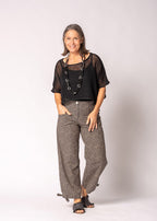 Seraya Cotton Top in Onyx