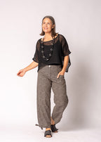 Seraya Cotton Top in Onyx