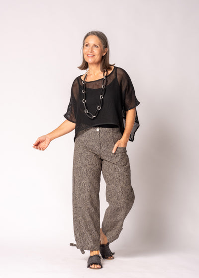 Seraya Cotton Top in Onyx