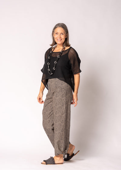 Seraya Cotton Top in Onyx