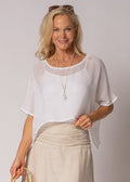 Seraya Cotton Top in White
