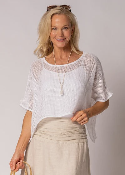 Seraya Cotton Top in White