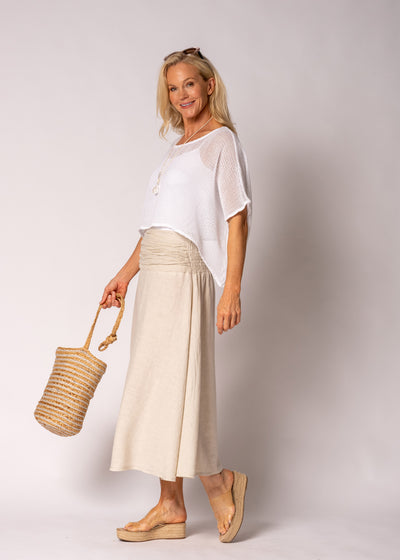 Seraya Cotton Top in White
