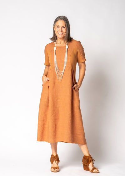 Zoraya Dress Burnt Toffee