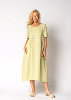 Zoraya Dress in Lily Green