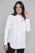 Crisp Crystal French Shirt