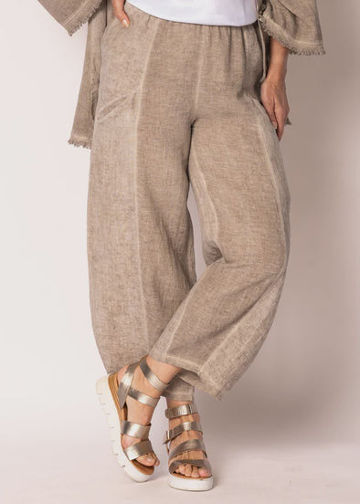Norelle Linen Pants in Latte