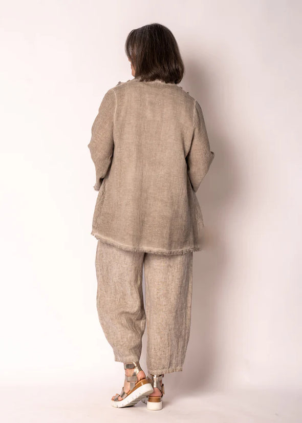 Norelle Linen Pants in Latte