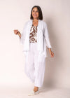 Sinead Linen Jacket in White