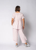Addison Linen Pant in Modena Pink