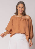 Vionna Top in Burnt Toffee