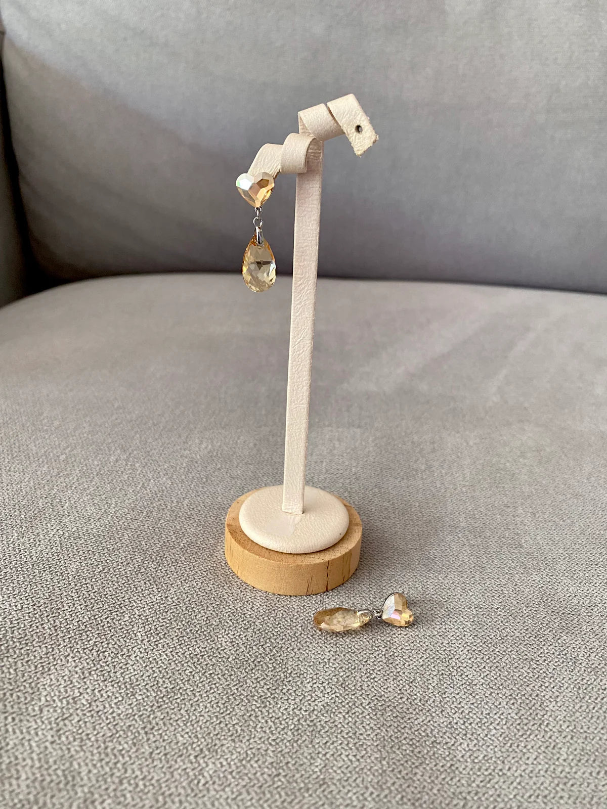 Swarovski Heart Drop Earrings