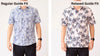 Guide London Revere Collar Short Sleeve Shirt : Faded Holiday Print