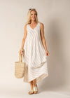 Annie Dress in Latte Stripe