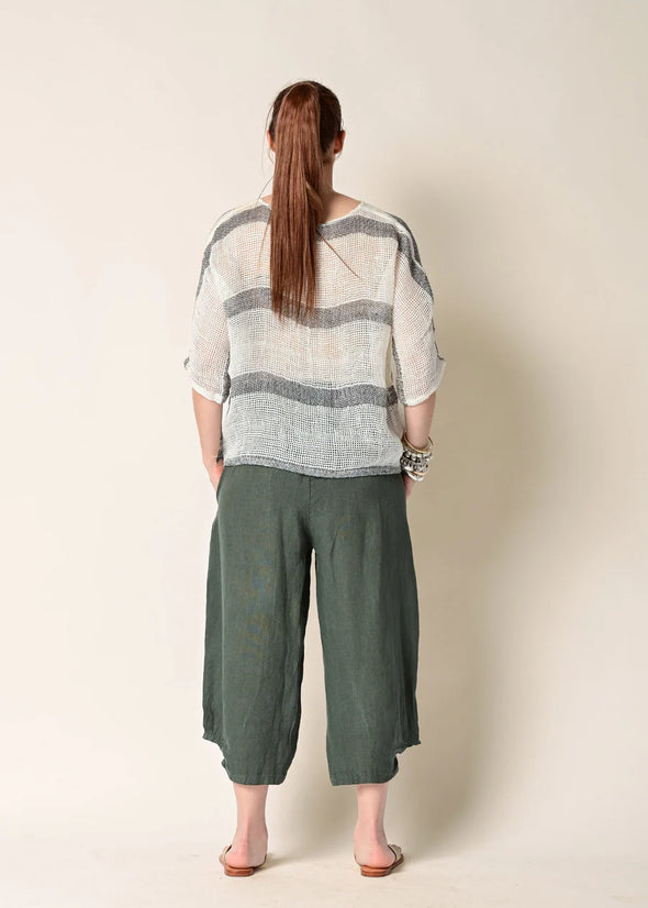 Addison Linen Pants in Khaki