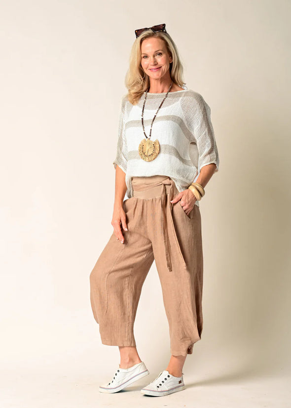 Addison Linen Pants in Desert