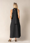 Ebony Cotton Dress in Black