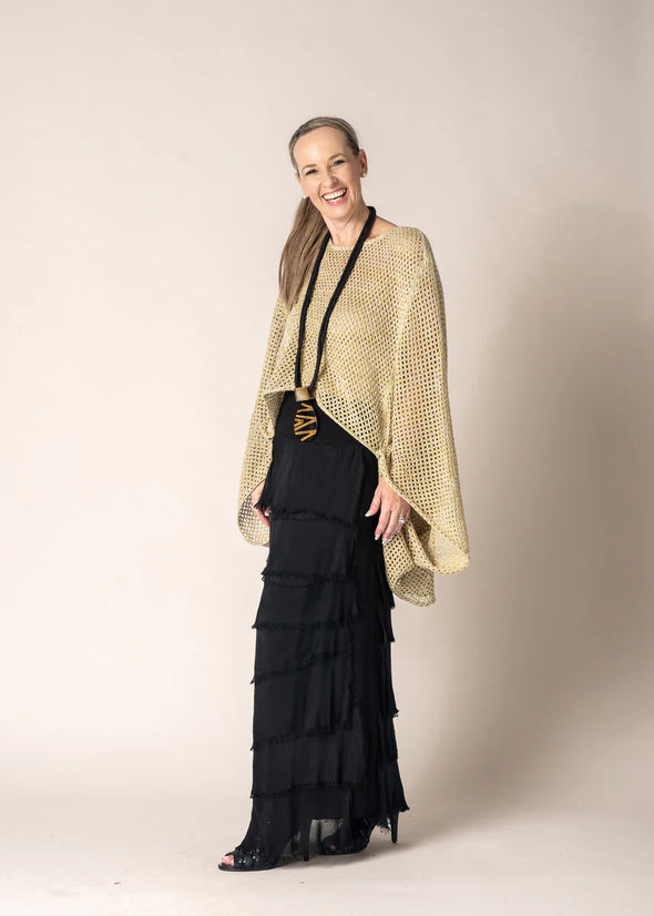 Quilla Knit Top in Gold
