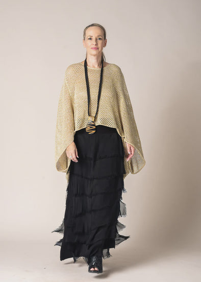 Quilla Knit Top in Gold