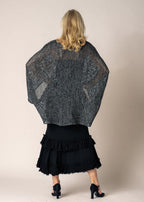 Quilla Knit Top in Silver
